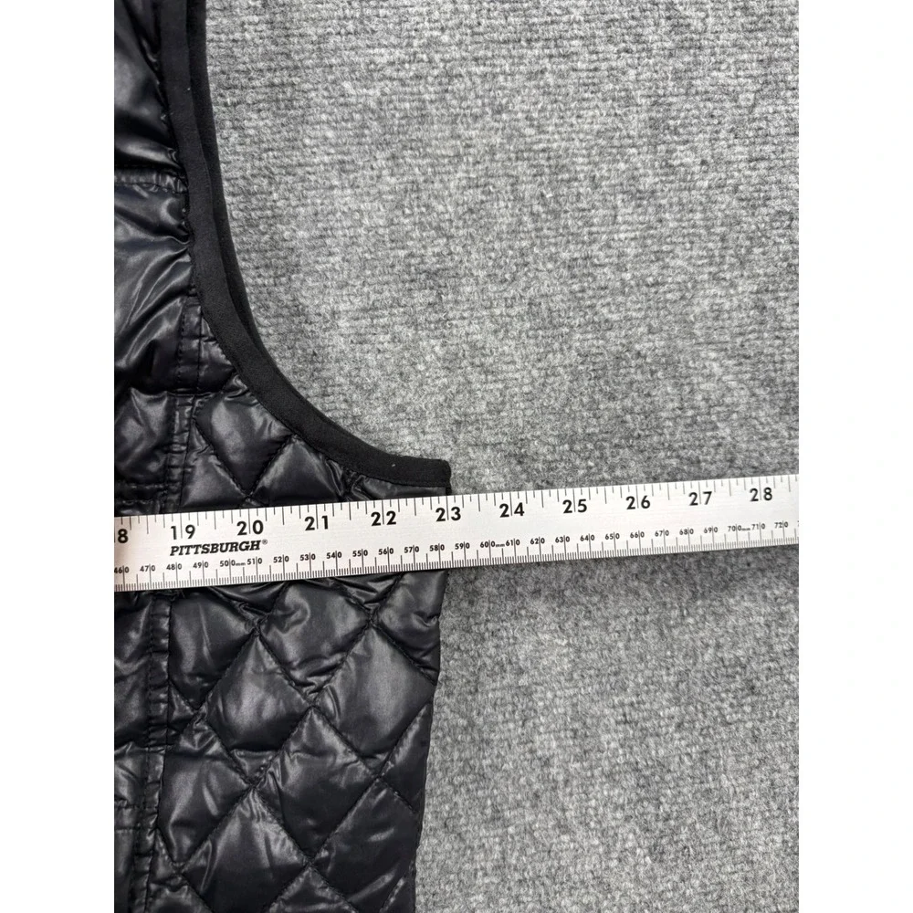 Diesel Puffer Vest XL Black Quilted Zip Front‎ Sleeveless Jacket Mens